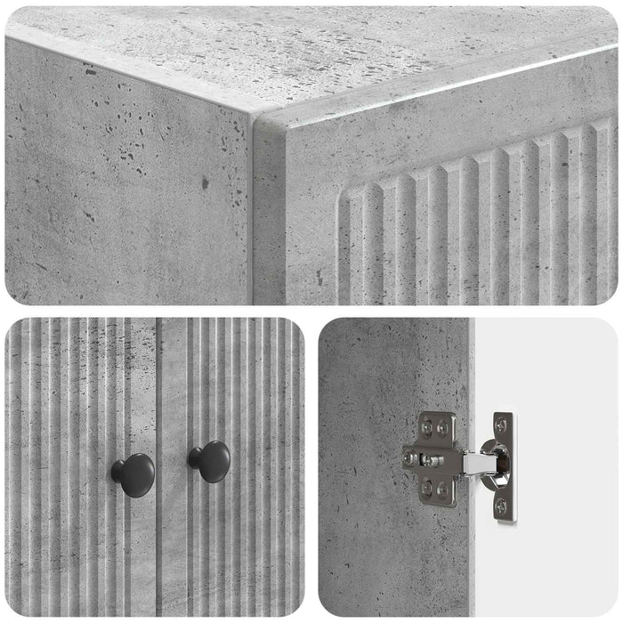 Set de Dulapuri 2 pcs Gri Beton 66 x 34,5 x 90 cm WALTI