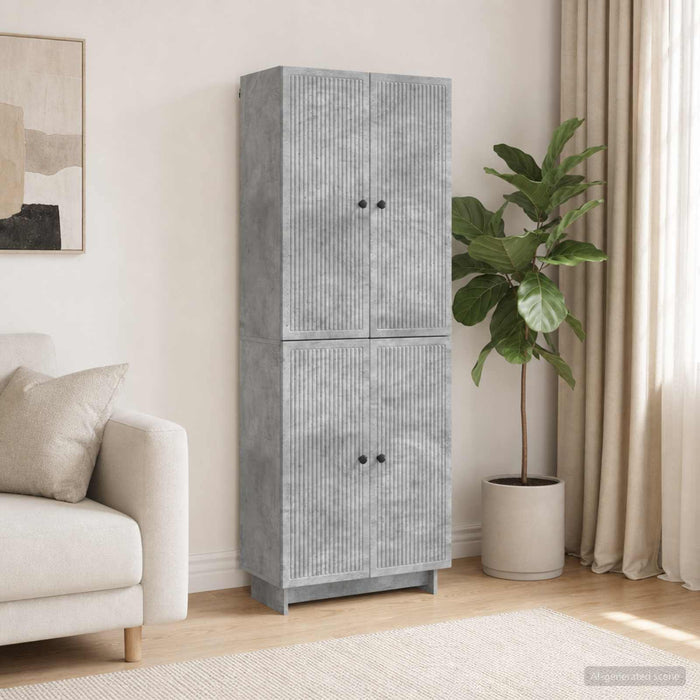 Set de Dulapuri 2 pcs Gri Beton 66 x 34,5 x 90 cm - WALTI WALTI