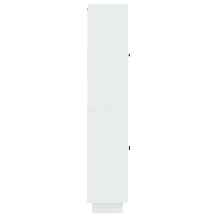 Set de Dulapuri 2 pcs Alb foarte lucios 66 x 34,5 x 90 cm WALTI