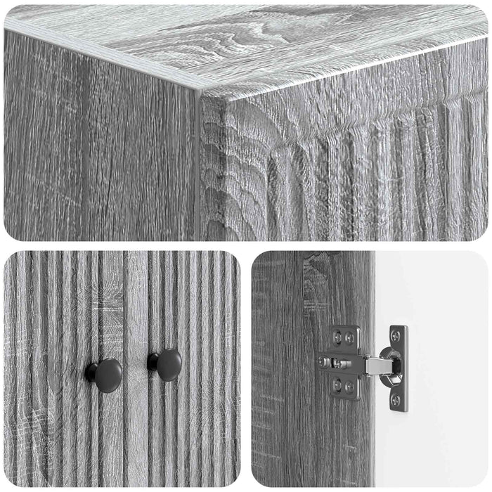 Set de Dulapuri 2 pcs Sonoma gri 66 x 34,5 x 90 cm WALTI