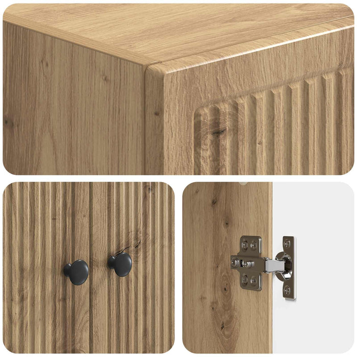 Set de Dulapuri 2 pcs Stejar Artizanal 66 x 34,5 x 90 cm WALTI