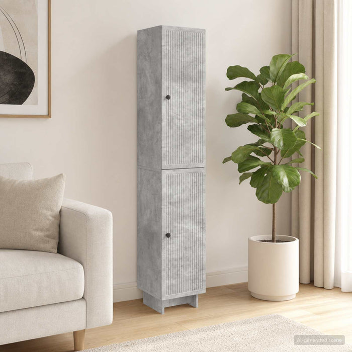 Set de Dulapuri 2 pcs Gri Beton 34,5 x 33 x 90 cm - WALTI WALTI