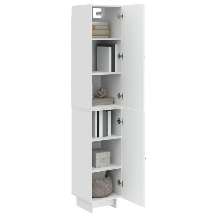 Set de Dulapuri 2 pcs Alb foarte lucios 34,5 x 33 x 90 cm WALTI