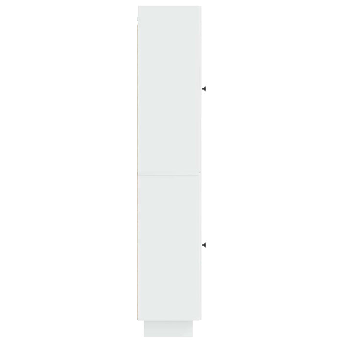 Set de Dulapuri 2 pcs Alb foarte lucios 34,5 x 33 x 90 cm WALTI