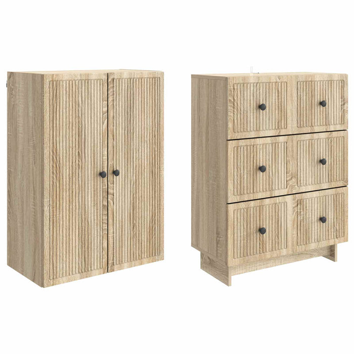Set de Dulapuri 2 pcs 66 x 34,5 x 90 cm Lemn prelucrat WALTI