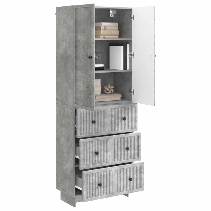 Set de Dulapuri 2 pcs Gri Beton 66 x 34,5 x 90 cm WALTI