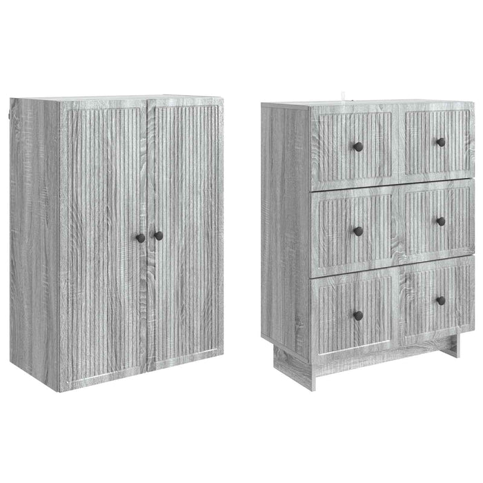 Set de Dulapuri 2 pcs 66 x 34,5 x 90 cm Lemn prelucrat WALTI