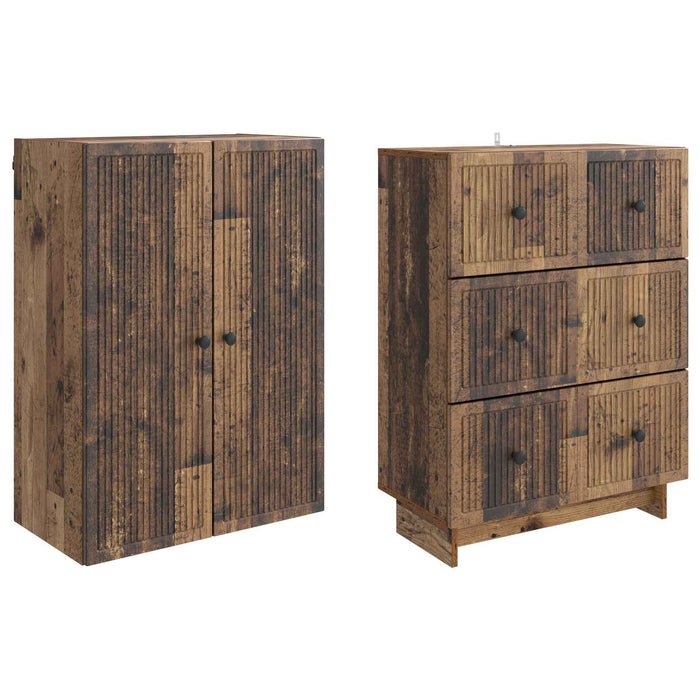 Set de Dulapuri 2 pcs 66 x 34,5 x 90 cm Lemn prelucrat WALTI
