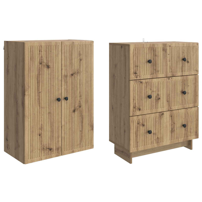 Set de Dulapuri 2 pcs 66 x 34,5 x 90 cm Lemn prelucrat WALTI