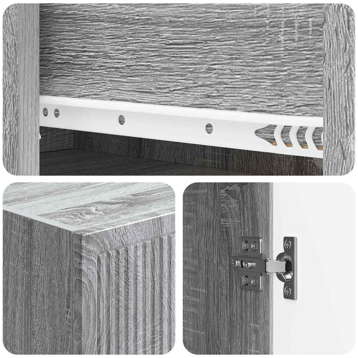 Set de Dulapuri 2 pcs 33 x 34,5 x 90 cm Lemn prelucrat WALTI