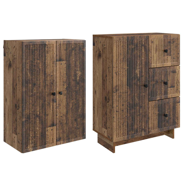 Set de Dulapuri 2 pcs 66 x 34,5 x 90 cm Lemn prelucrat WALTI