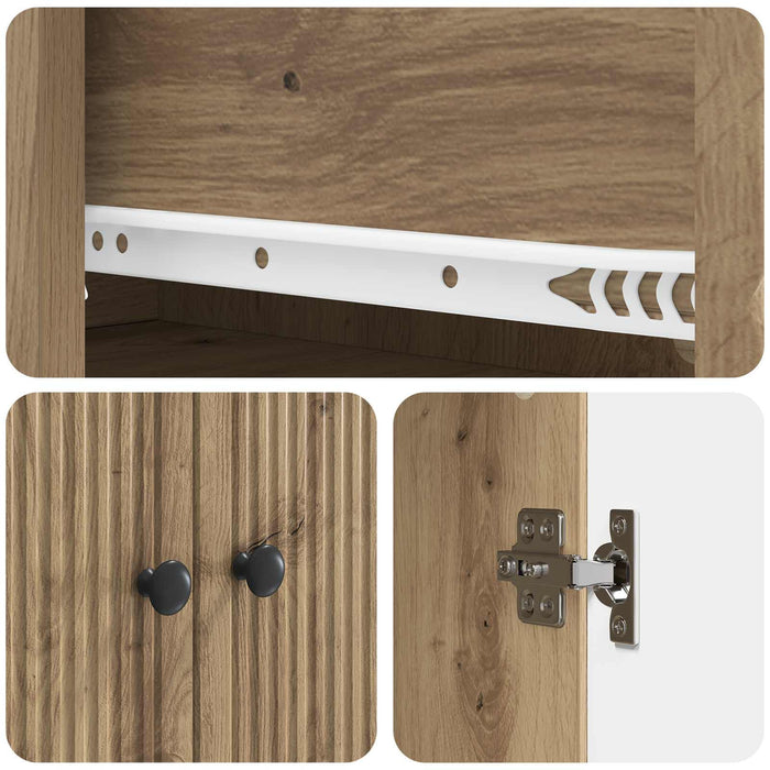 Set de Dulapuri 2 pcs 66 x 34,5 x 90 cm Lemn prelucrat WALTI