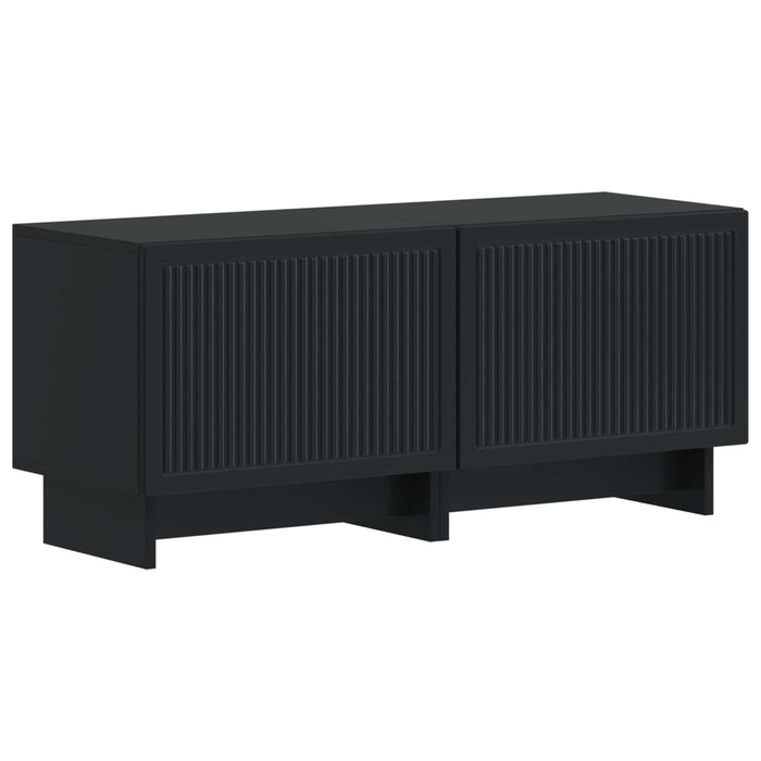 Dulap TV LED cu 5 piese Negru Lemn prelucrat WALTI