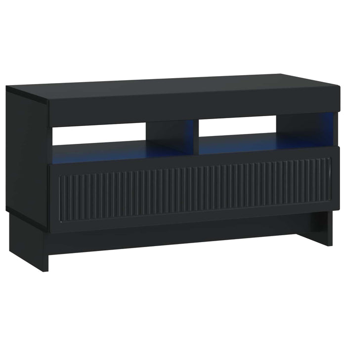 Dulap TV LED cu 5 piese Negru Lemn prelucrat WALTI