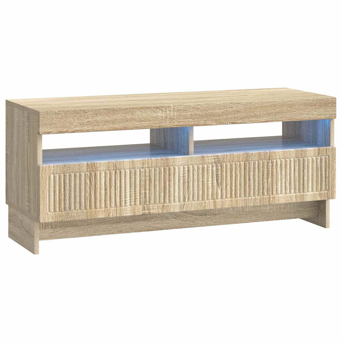 Dulap TV LED cu 5 piese Stejar Sonoma Lemn prelucrat WALTI