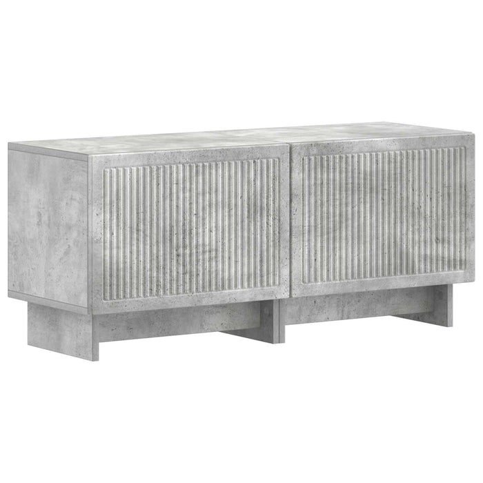 Dulap TV LED cu 5 piese Gri Beton Lemn prelucrat WALTI