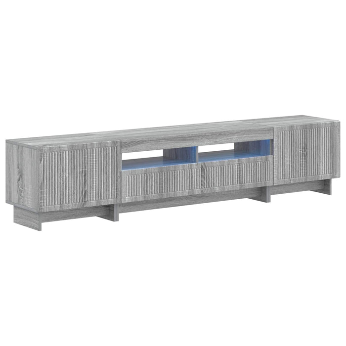Dulap TV LED cu 5 piese Sonoma gri Lemn prelucrat WALTI