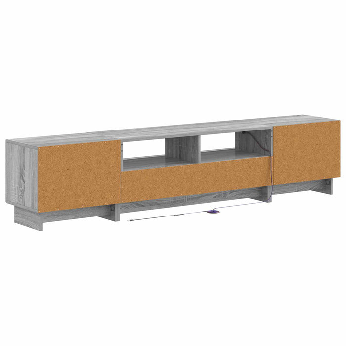 Dulap TV LED cu 5 piese Sonoma gri Lemn prelucrat WALTI