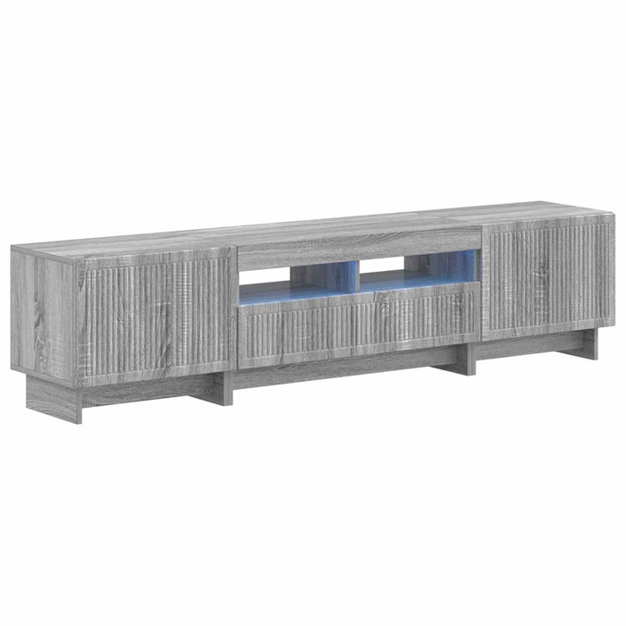 Dulap TV LED cu 5 piese Sonoma gri Lemn prelucrat WALTI