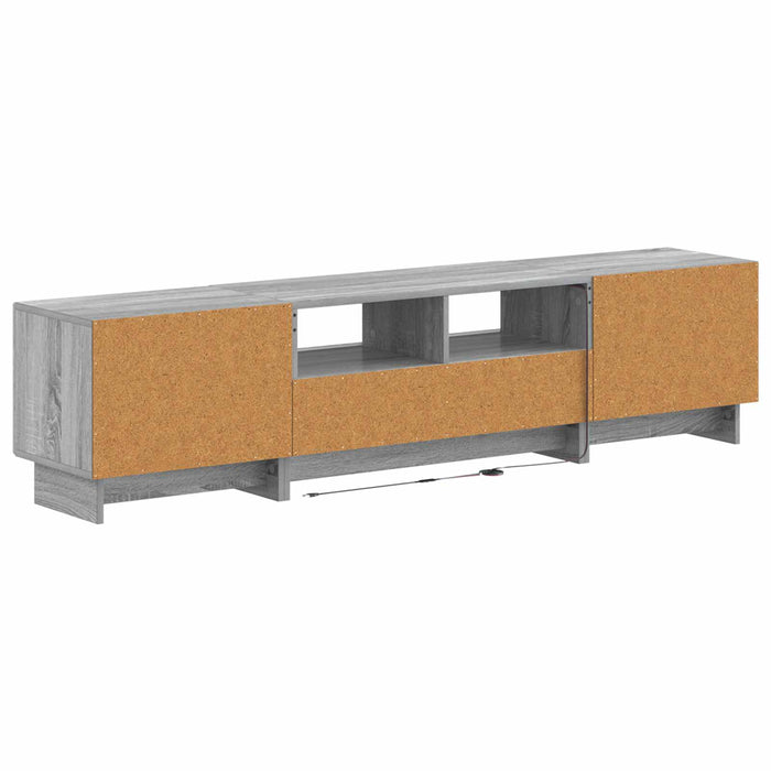 Dulap TV LED cu 5 piese Sonoma gri Lemn prelucrat WALTI