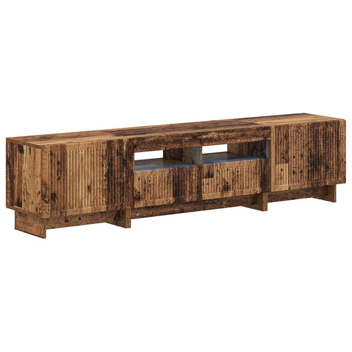 Dulap TV LED cu 5 piese Lemn vechi Lemn prelucrat WALTI