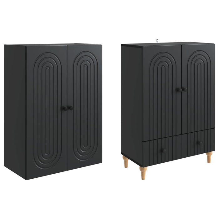 Set de Dulapuri 2 pcs 66 x 34,5 x 95 cm Lemn prelucrat WALTI