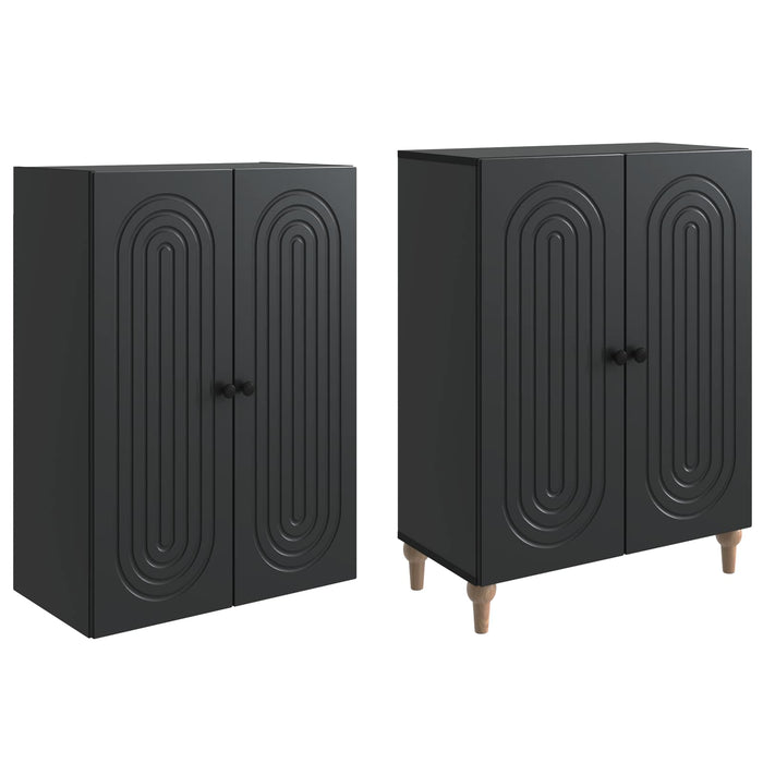 Set de Dulapuri 2 pcs 66 x 34,5 x 90 cm Lemn prelucrat WALTI