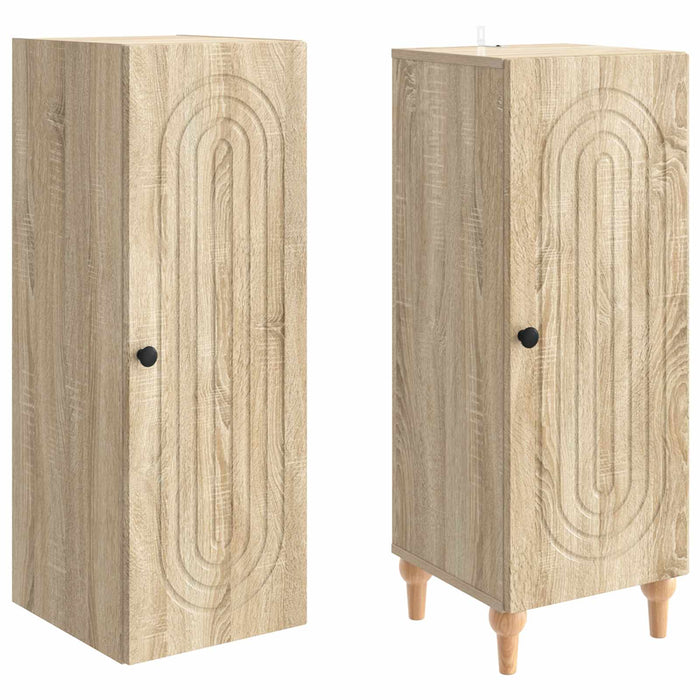 Set de Dulapuri 2 pcs Stejar Sonoma Lemn prelucrat WALTI