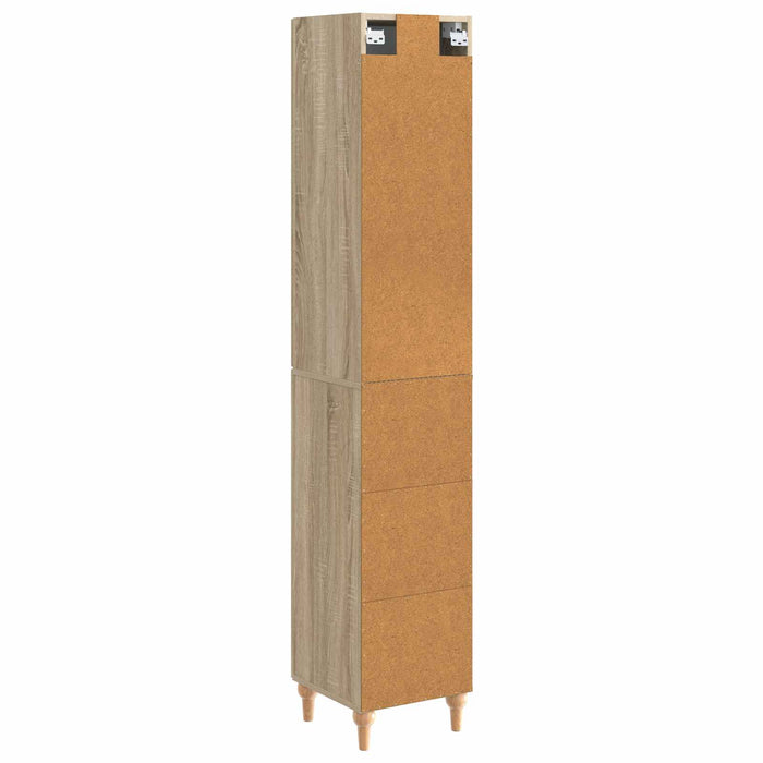 Set de Dulapuri 2 pcs Stejar Sonoma Lemn prelucrat WALTI