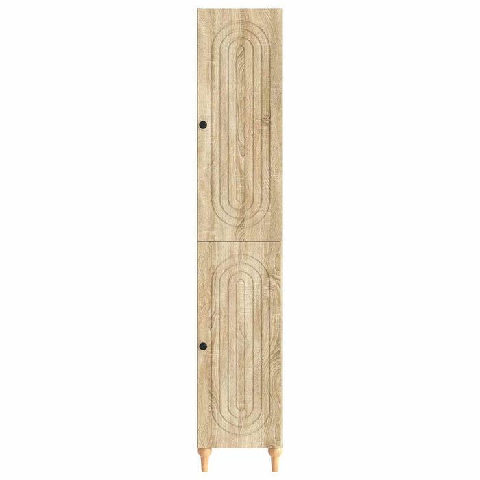 Set de Dulapuri 2 pcs Stejar Sonoma Lemn prelucrat WALTI