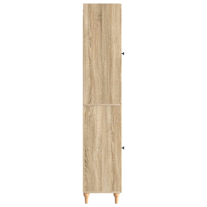 Set de Dulapuri 2 pcs Stejar Sonoma Lemn prelucrat WALTI