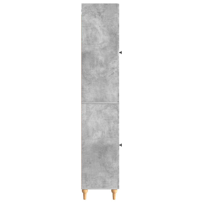 Set de Dulapuri 2 pcs Gri Beton Lemn prelucrat WALTI