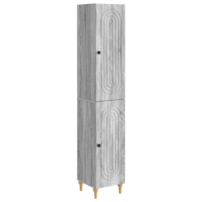 Set de Dulapuri 2 pcs Sonoma gri Lemn prelucrat WALTI