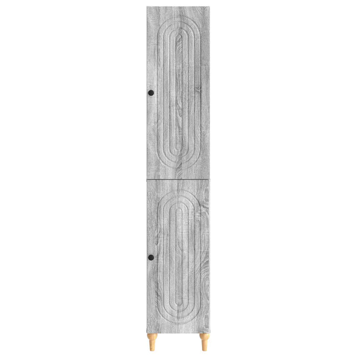Set de Dulapuri 2 pcs Sonoma gri Lemn prelucrat WALTI