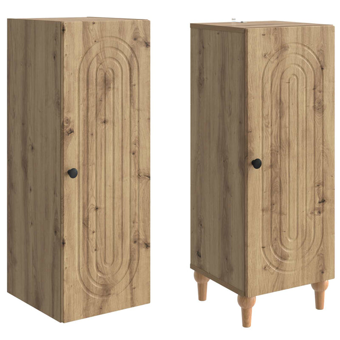 Set de Dulapuri 2 pcs Stejar Artizanal Lemn prelucrat WALTI