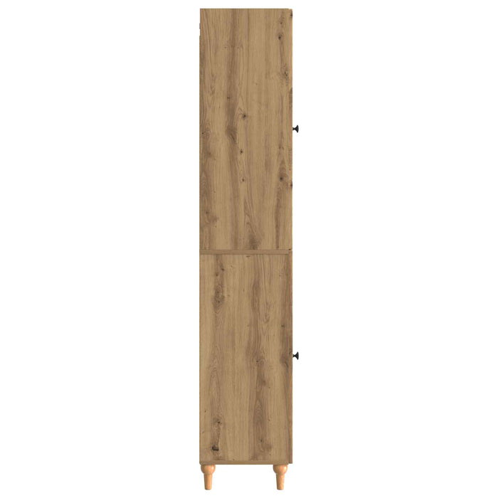 Set de Dulapuri 2 pcs Stejar Artizanal Lemn prelucrat WALTI