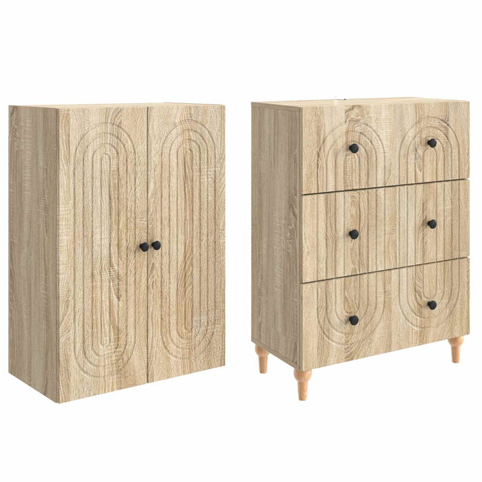 Set de Dulapuri 2 pcs 66 x 34,5 x 90 cm Lemn prelucrat WALTI