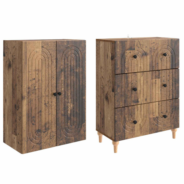 Set de Dulapuri 2 pcs 66 x 34,5 x 90 cm Lemn prelucrat WALTI