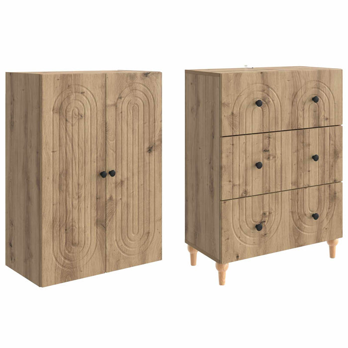 Set de Dulapuri 2 pcs 66 x 34,5 x 90 cm Lemn prelucrat WALTI