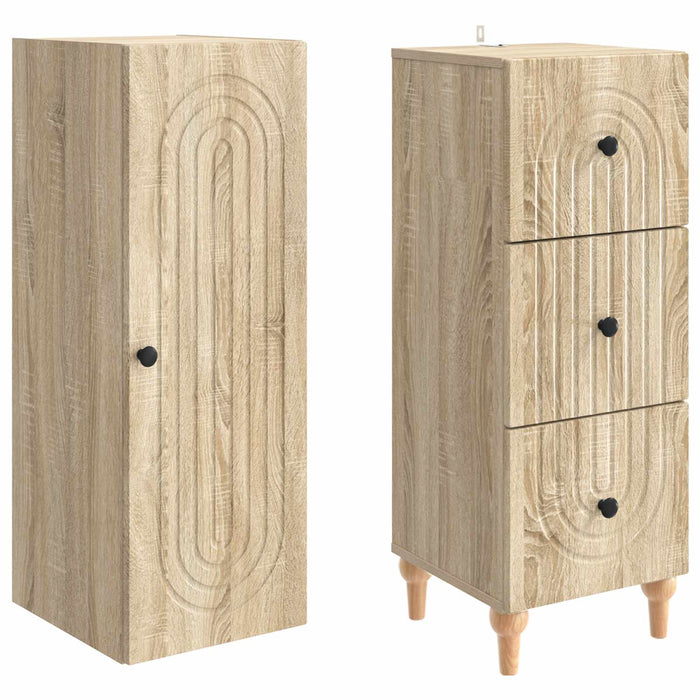 Set de Dulapuri 2 pcs 33 x 34,5 x 90 cm Lemn prelucrat WALTI