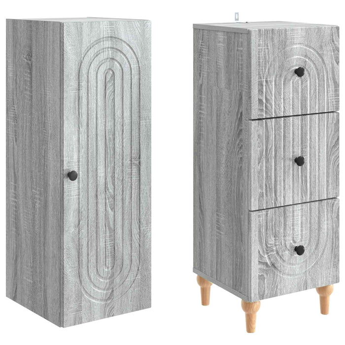 Set de Dulapuri 2 pcs 33 x 34,5 x 90 cm Lemn prelucrat WALTI