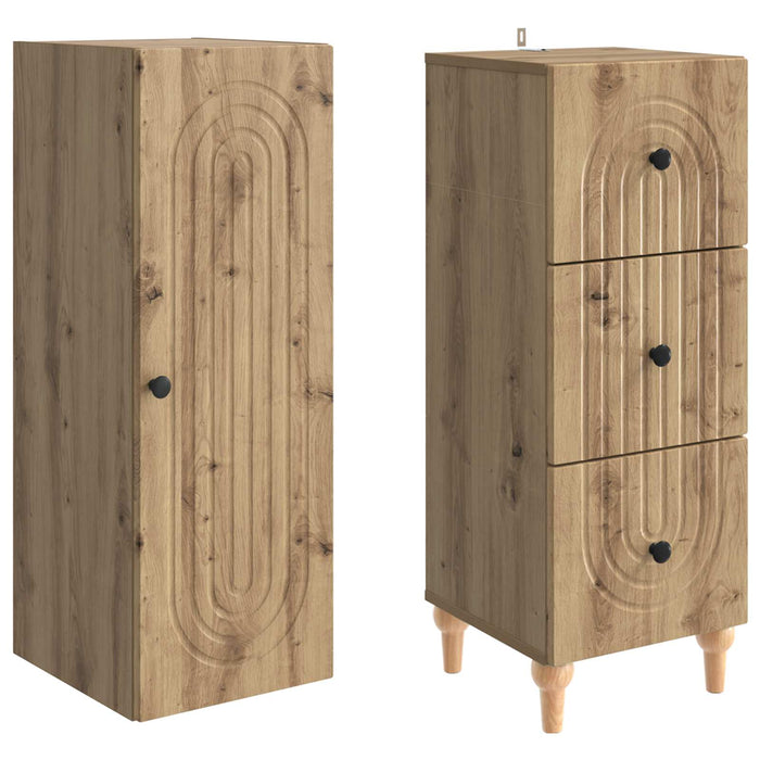 Set de Dulapuri 2 pcs 33 x 34,5 x 90 cm Lemn prelucrat WALTI