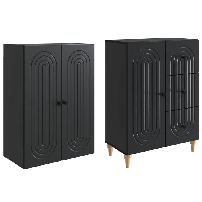 Set de Dulapuri 2 pcs 66 x 34,5 x 90 cm Lemn prelucrat WALTI