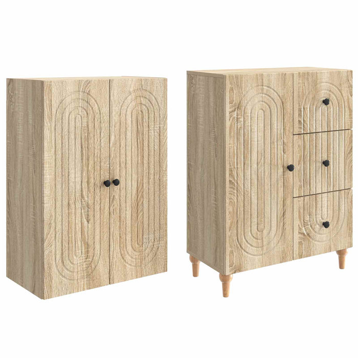 Set de Dulapuri 2 pcs 66 x 34,5 x 90 cm Lemn prelucrat WALTI