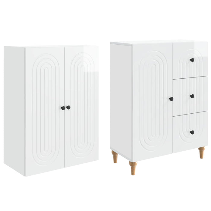 Set de Dulapuri 2 pcs 66 x 34,5 x 90 cm Lemn prelucrat WALTI