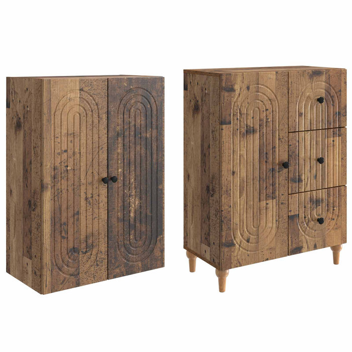 Set de Dulapuri 2 pcs 66 x 34,5 x 90 cm Lemn prelucrat WALTI