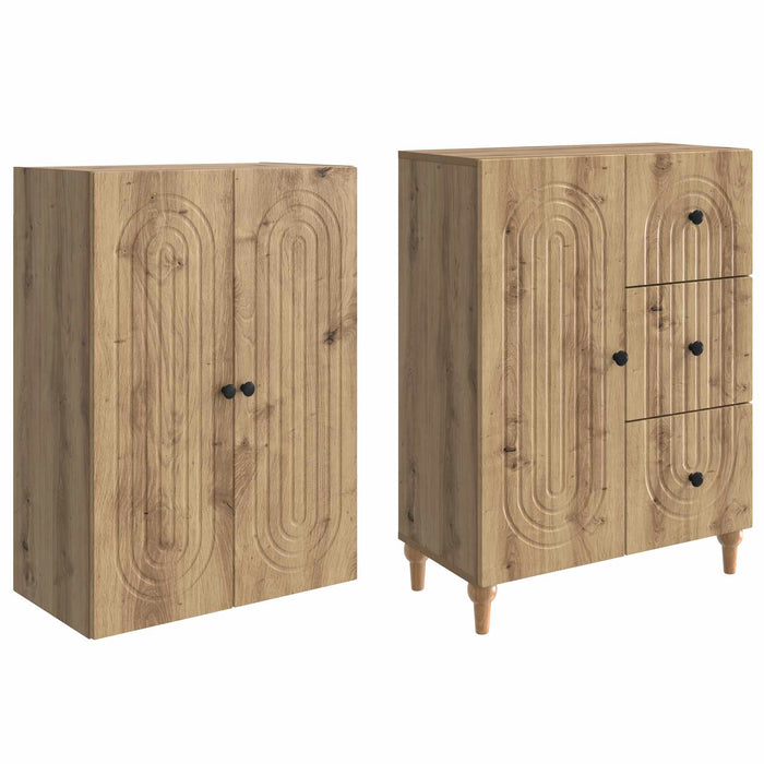 Set de Dulapuri 2 pcs 66 x 34,5 x 90 cm Lemn prelucrat WALTI