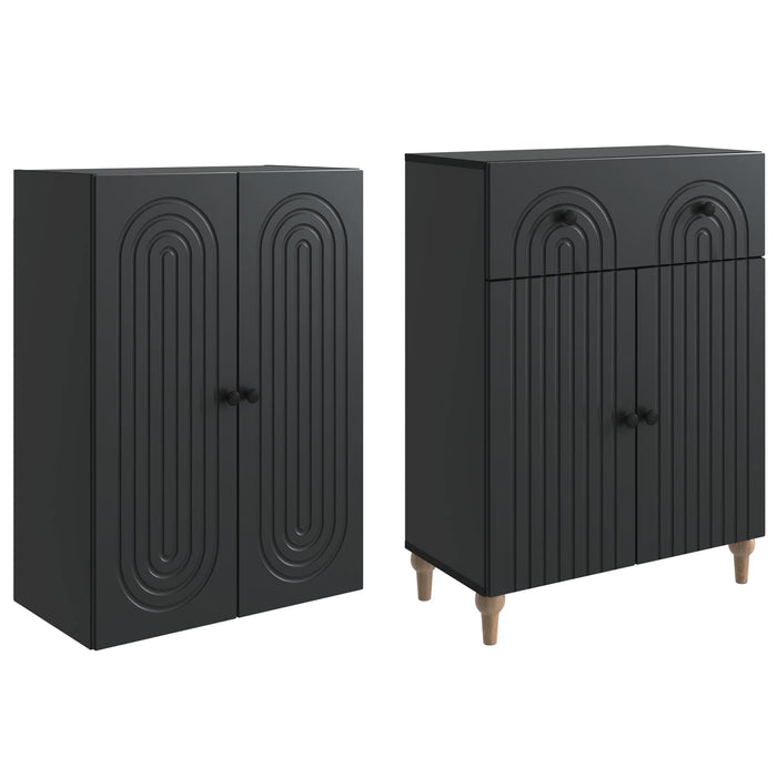 Set de Dulapuri 2 pcs 66 x 34,5 x 90 cm Lemn prelucrat WALTI