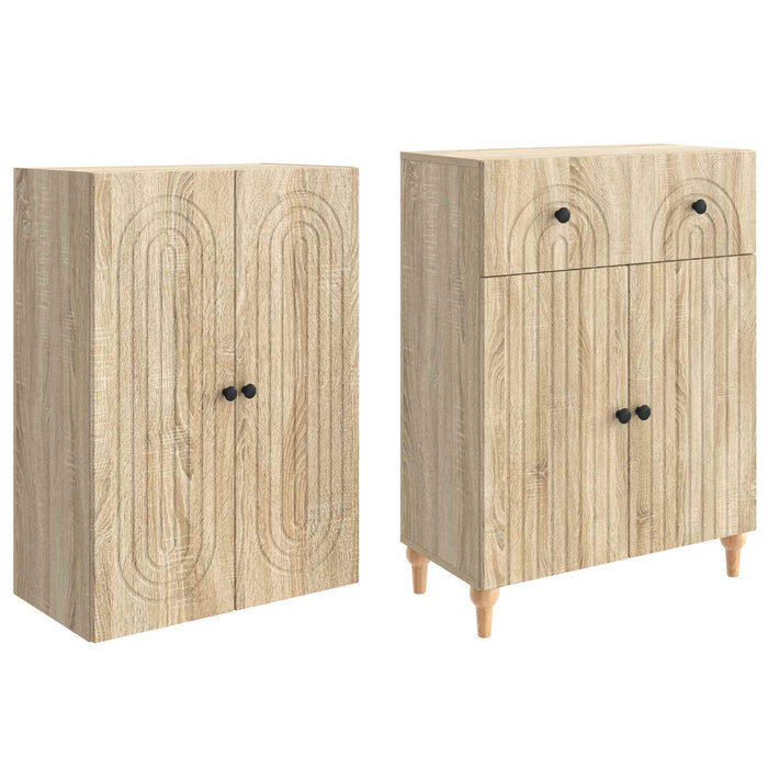 Set de Dulapuri 2 pcs 66 x 34,5 x 90 cm Lemn prelucrat WALTI