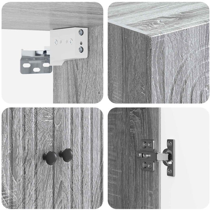 Set de Dulapuri 2 pcs 66 x 34,5 x 90 cm Lemn prelucrat WALTI